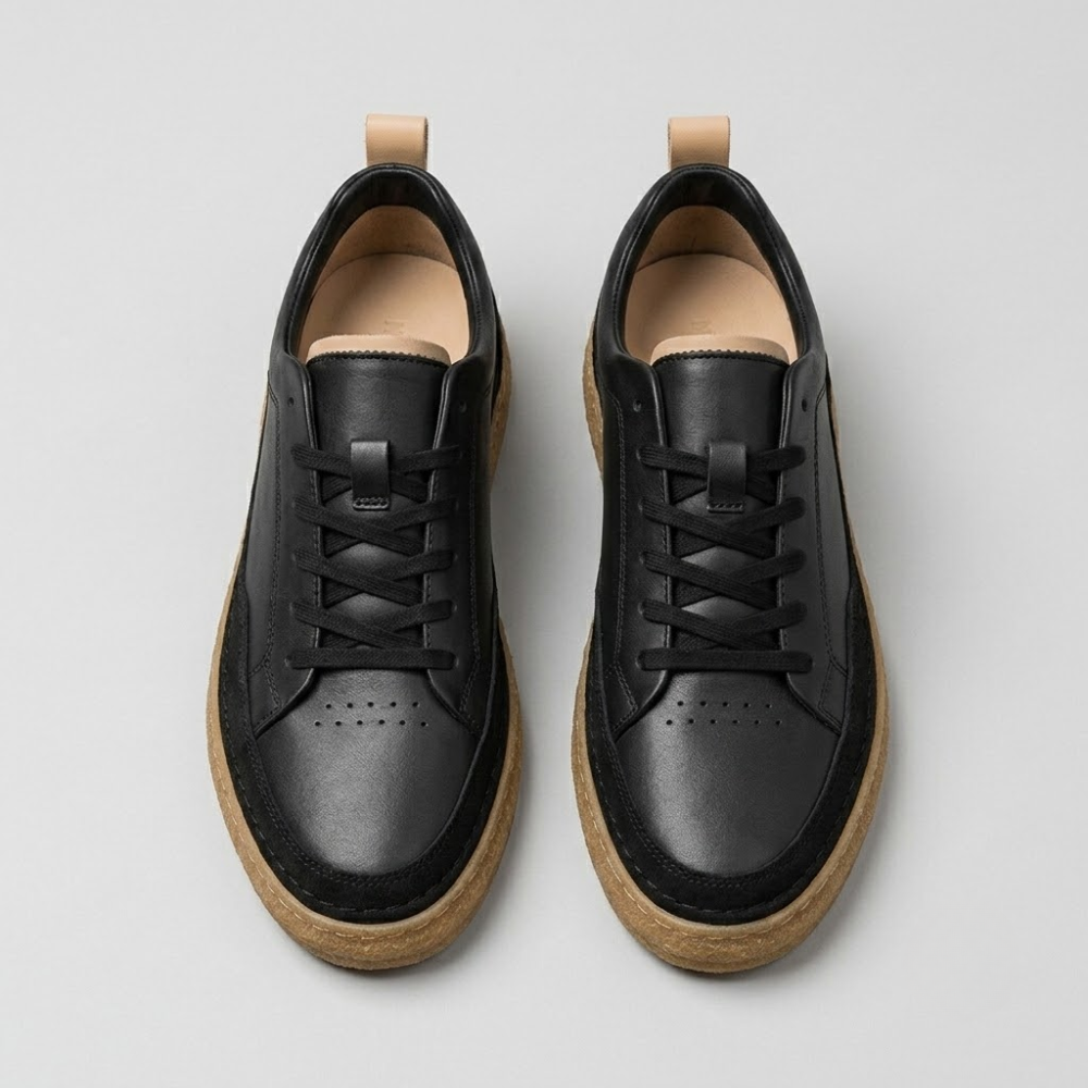 Matteo Leather Court Sneakers