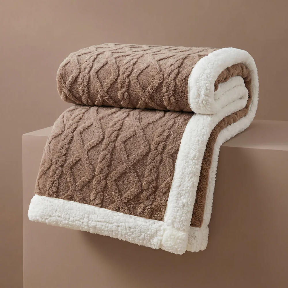 Nora Sherpa Fleece Blanket