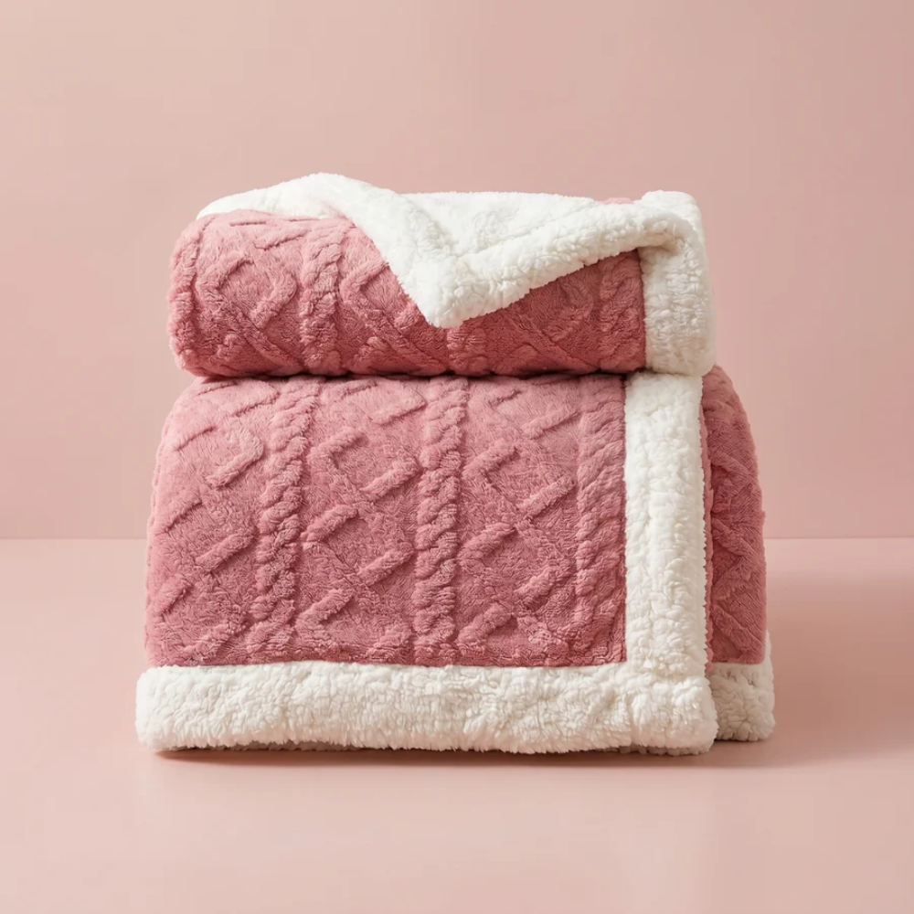 Nora Sherpa Fleece Blanket