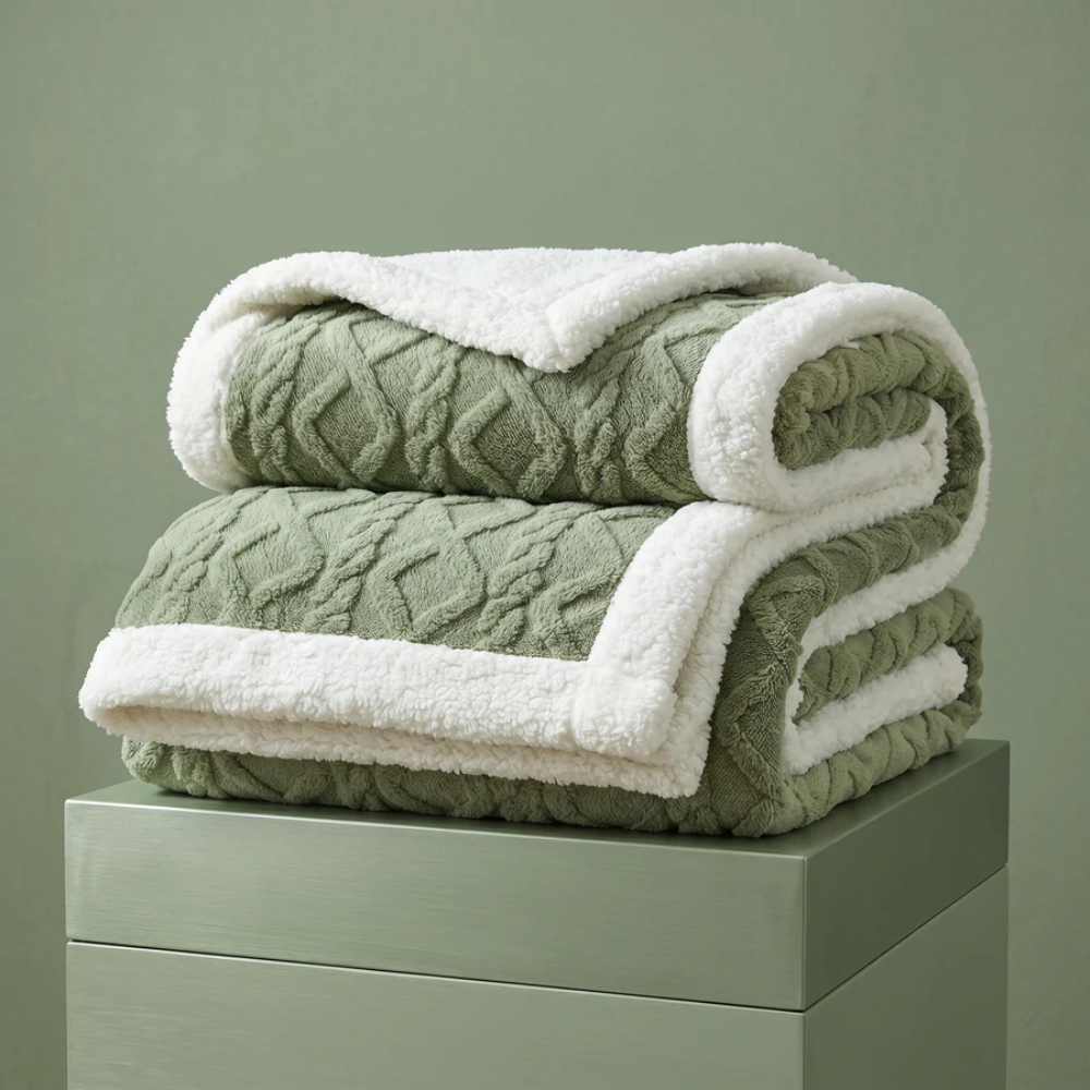 Nora Sherpa Fleece Blanket