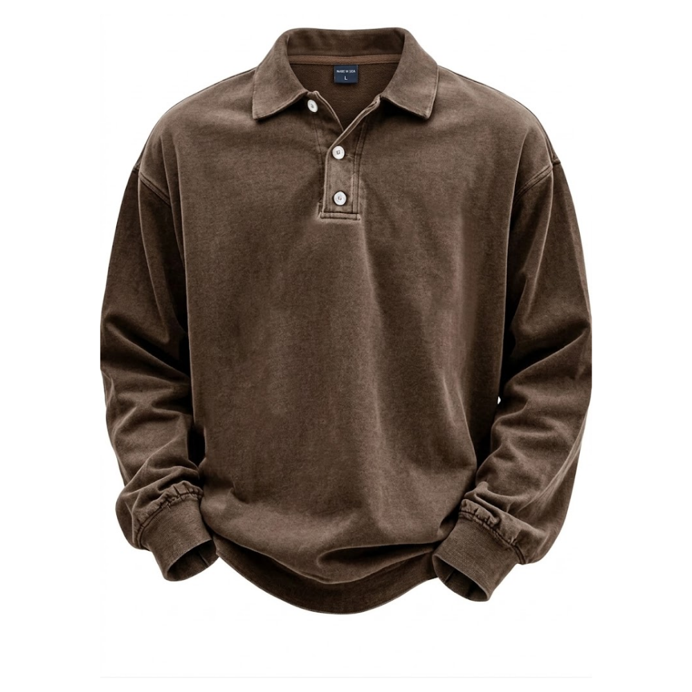 Oliver | Vintage Relaxed-Fit Long Sleeve Polo