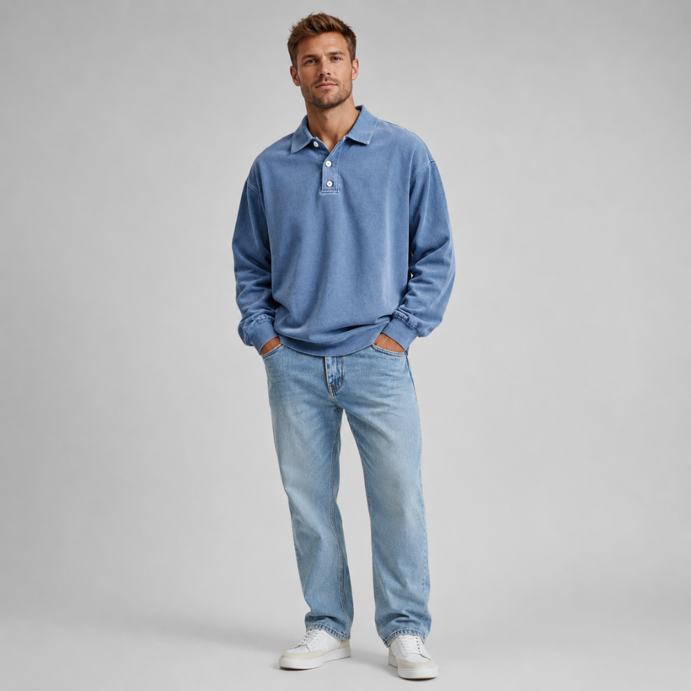 Oliver | Vintage Relaxed-Fit Long Sleeve Polo