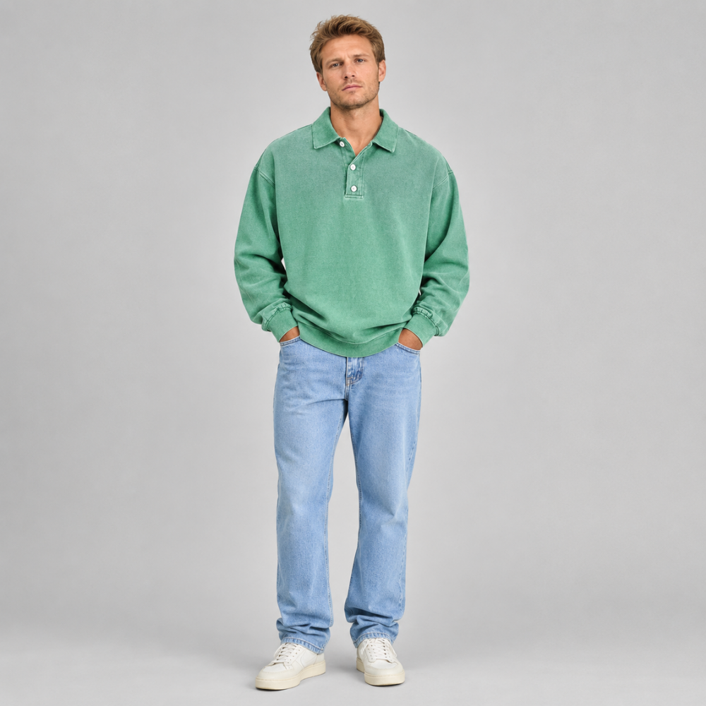 Oliver | Vintage Relaxed-Fit Long Sleeve Polo