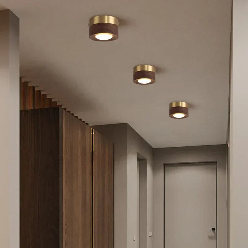 Luca Walnut LED Ceiling Light