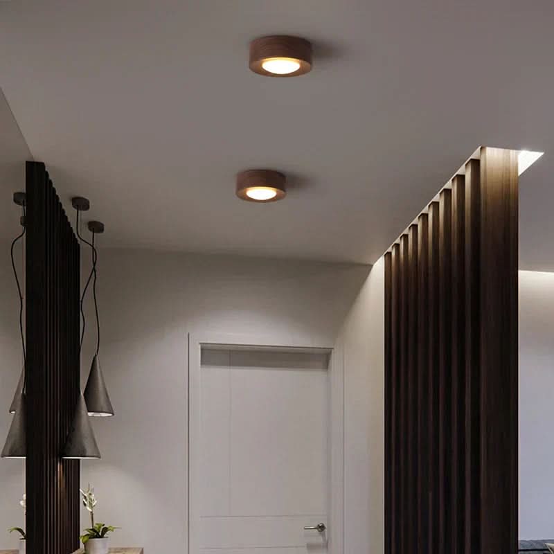 Luca Walnut LED Ceiling Light