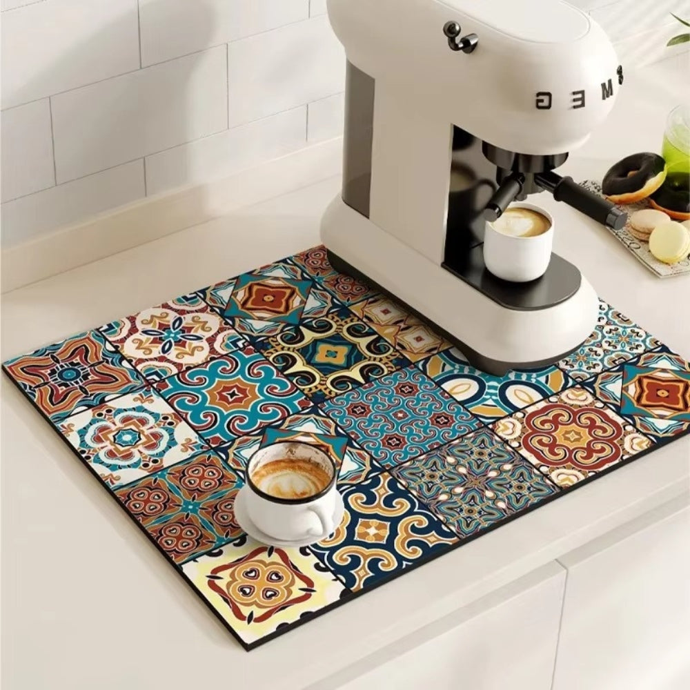 Clara Retro Tile Coffee Mat