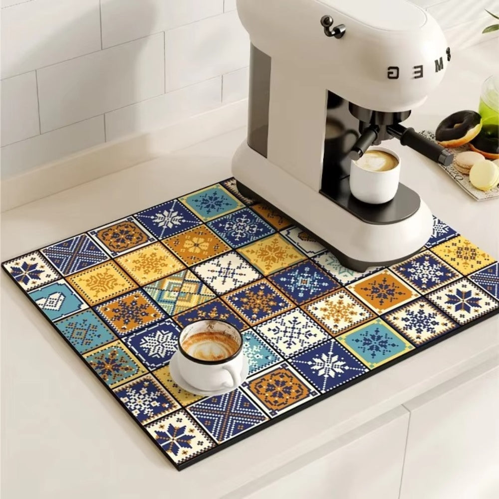 Clara Retro Tile Coffee Mat
