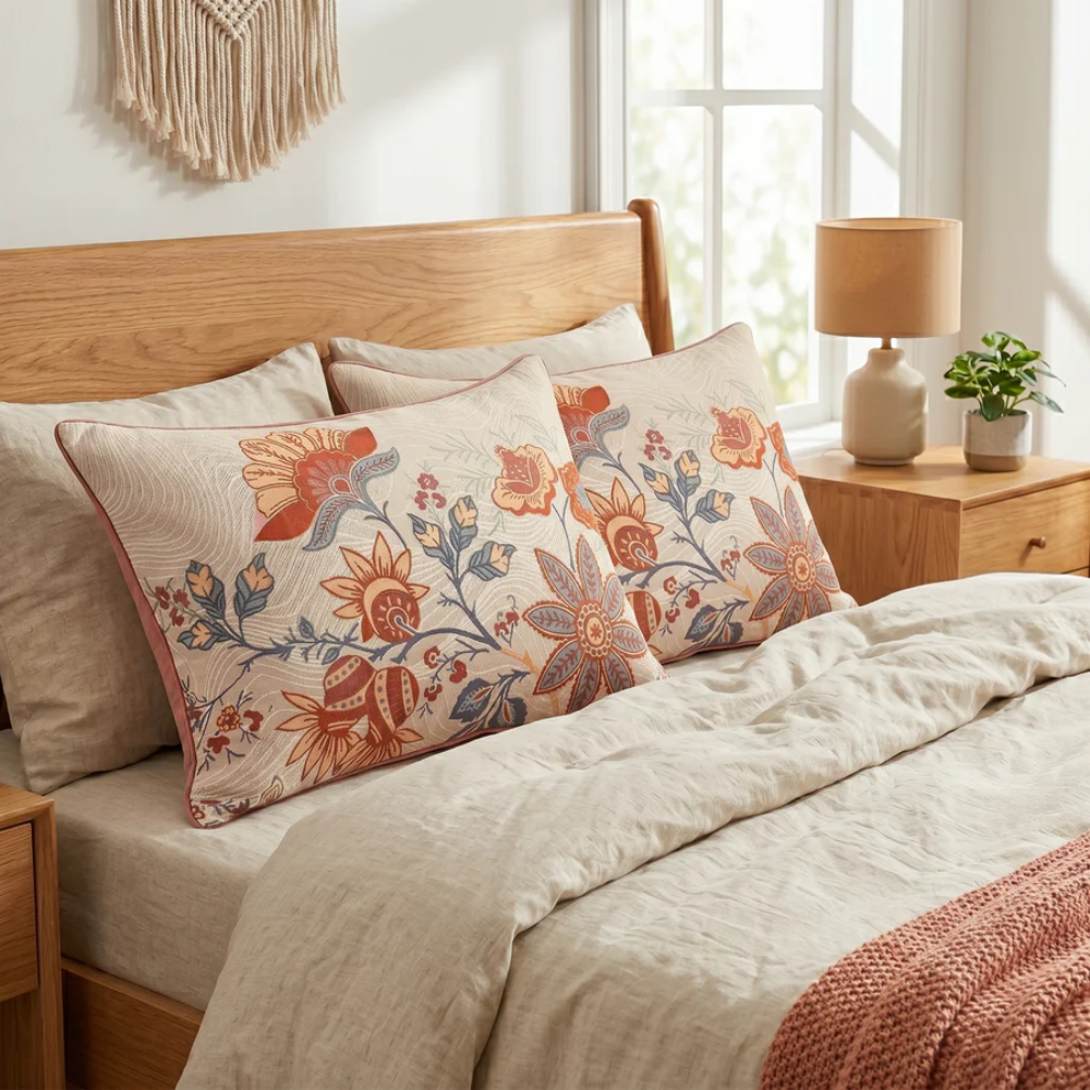 Rosalie Cotton Floral Pillowcases
