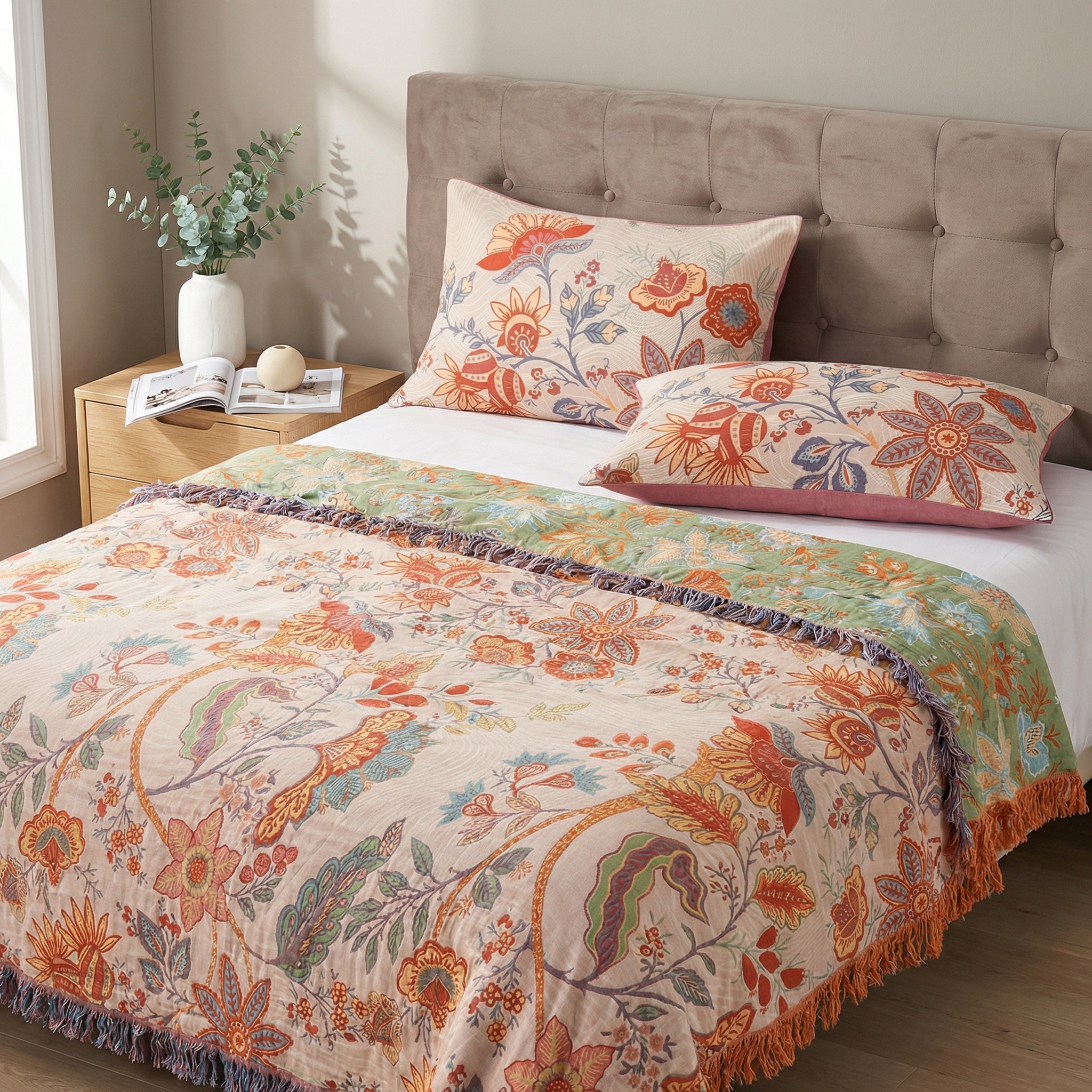 Rosalie Cotton Floral Pillowcases