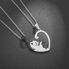 Luna Heart Cat Necklace