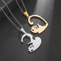Luna Heart Cat Necklace