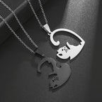 Luna Heart Cat Necklace