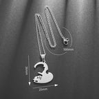 Luna Heart Cat Necklace