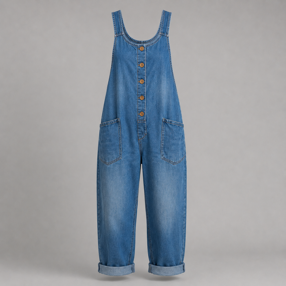 Saylor Washed Denim Overalls
