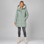 Scarlett | Quilted Fleece-Lined Hooded Parka