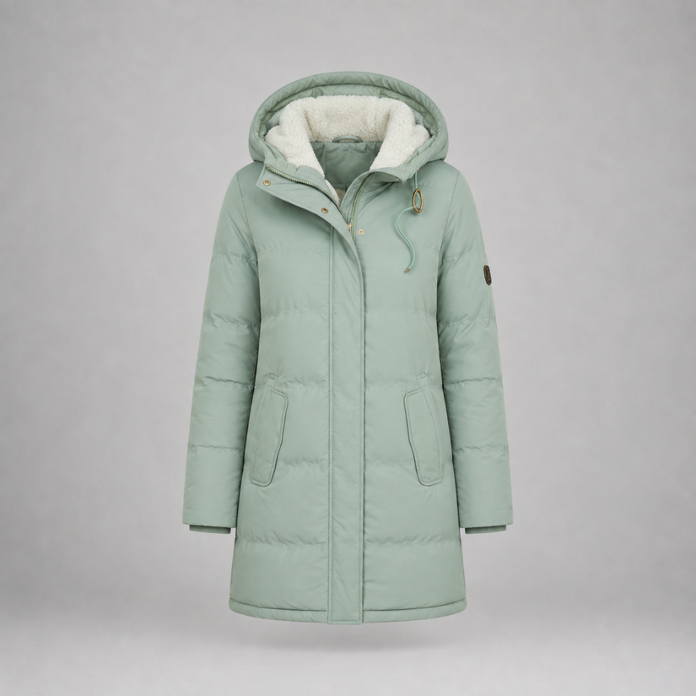 Scarlett | Quilted Fleece-Lined Hooded Parka