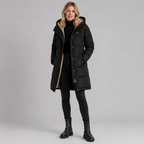 Scarlett | Quilted Fleece-Lined Hooded Parka