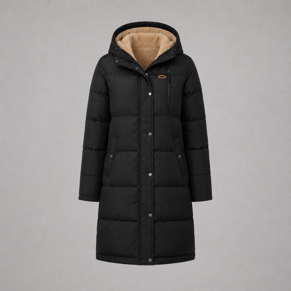 Scarlett | Quilted Fleece-Lined Hooded Parka