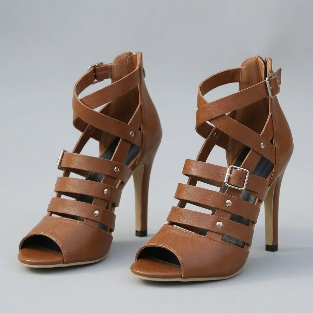 Scarlett Strappy Open Toe Heels