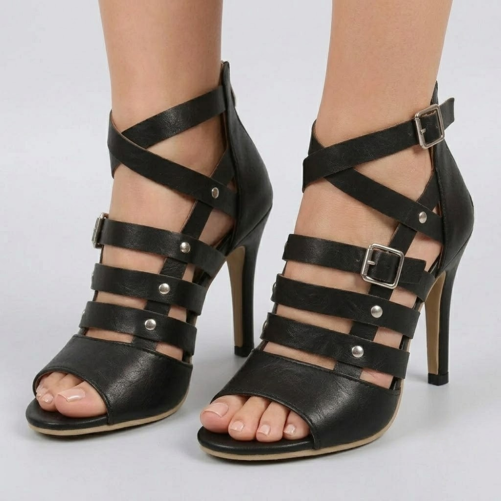 Scarlett Strappy Open Toe Heels