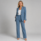 Scarlett | Tailored Blazer & Straight-Leg Suit Set