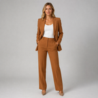 Scarlett | Tailored Blazer & Straight-Leg Suit Set