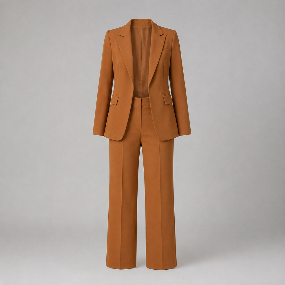 Scarlett | Tailored Blazer & Straight-Leg Suit Set