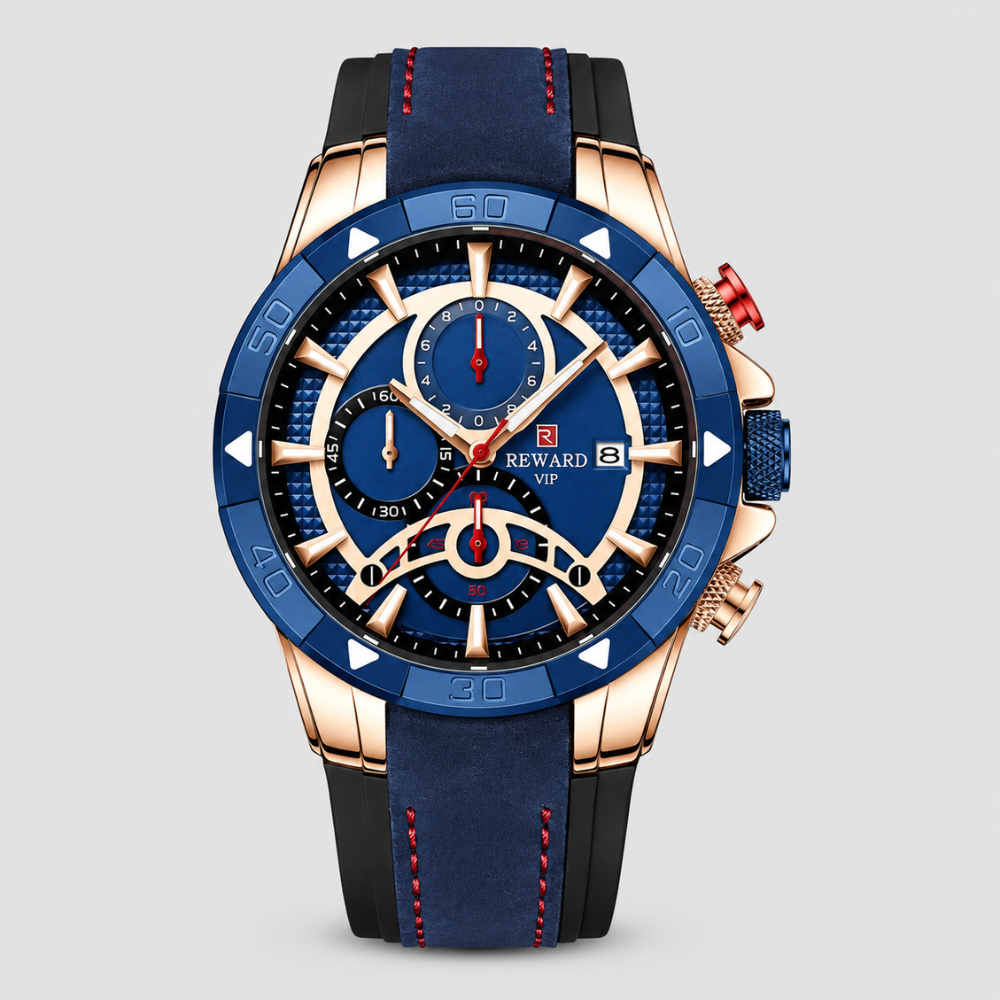 Sebastian Chronograph Leather Watch