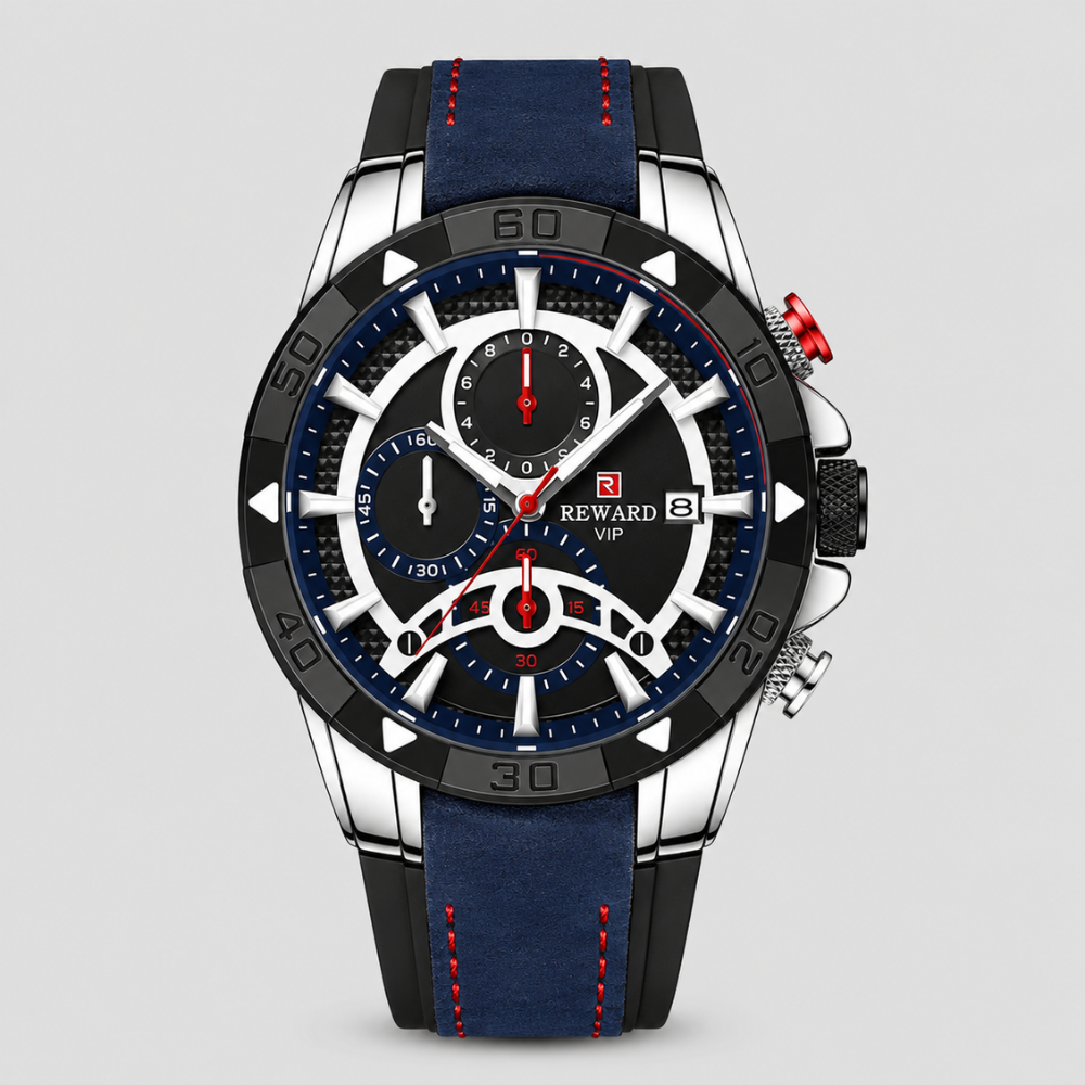 Sebastian Chronograph Leather Watch