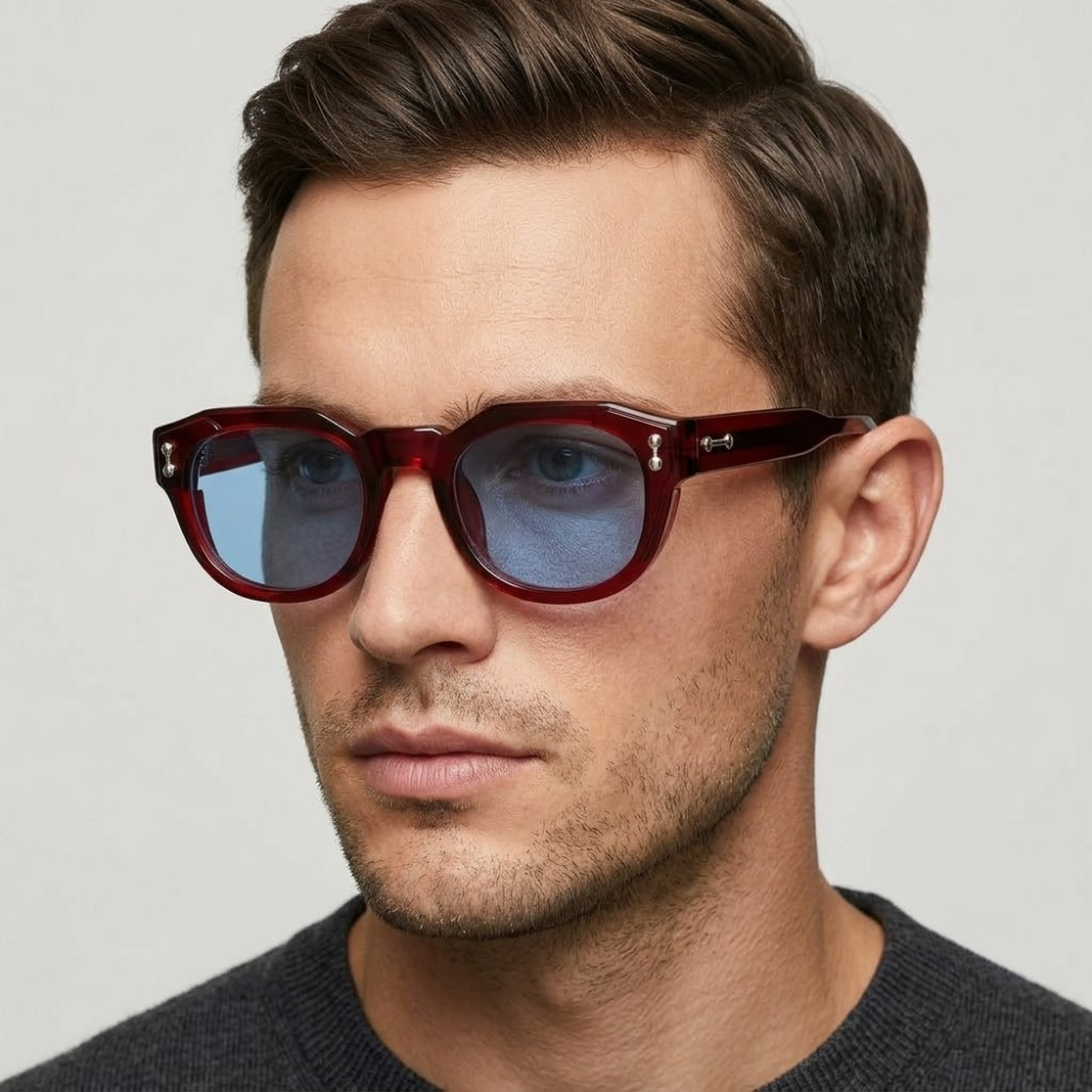 Sebastian Round Frame Sunglasses