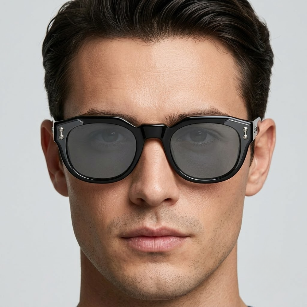 Sebastian Round Frame Sunglasses