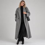Sophia | Oversized Double-Breasted Long Coat
