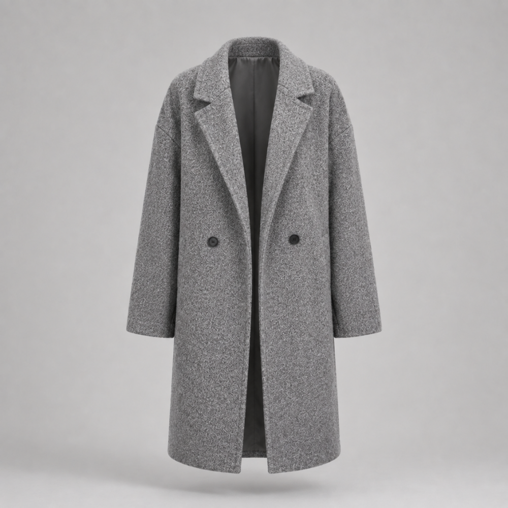 Sophia | Oversized Double-Breasted Long Coat