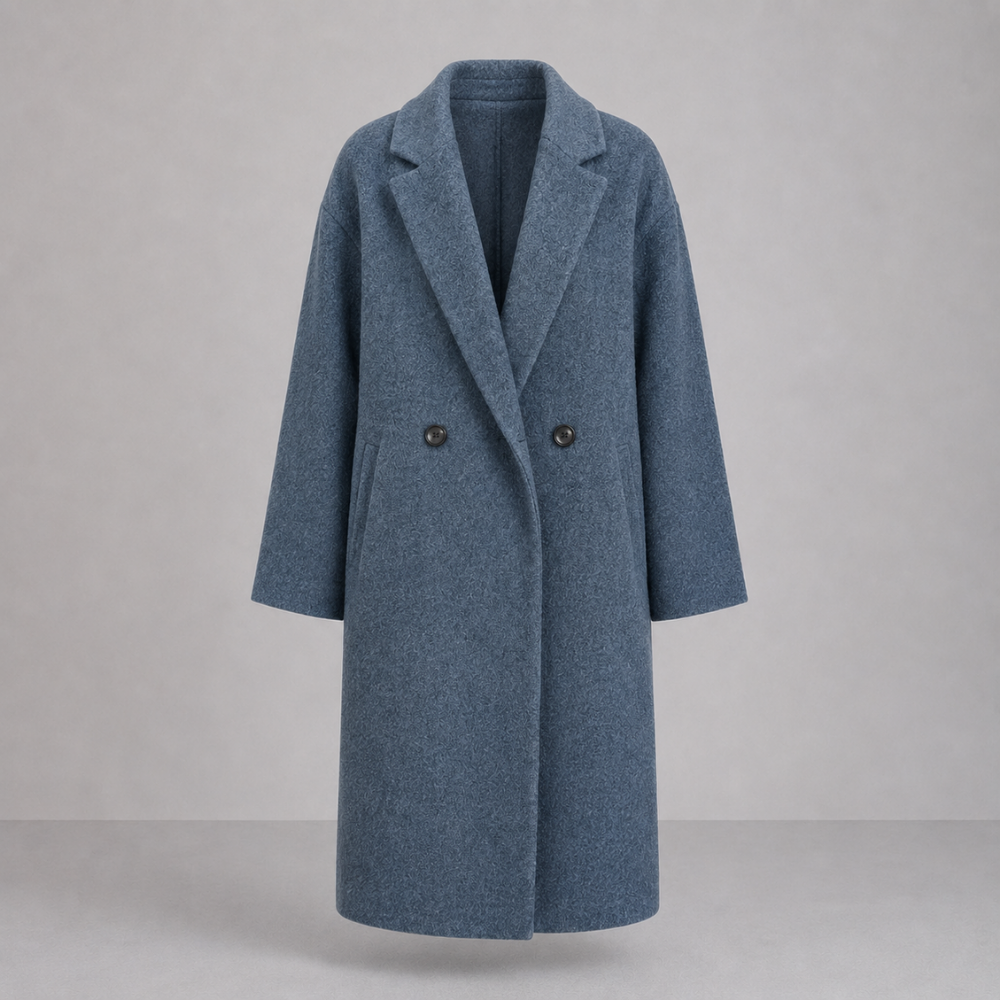 Sophia | Oversized Double-Breasted Long Coat