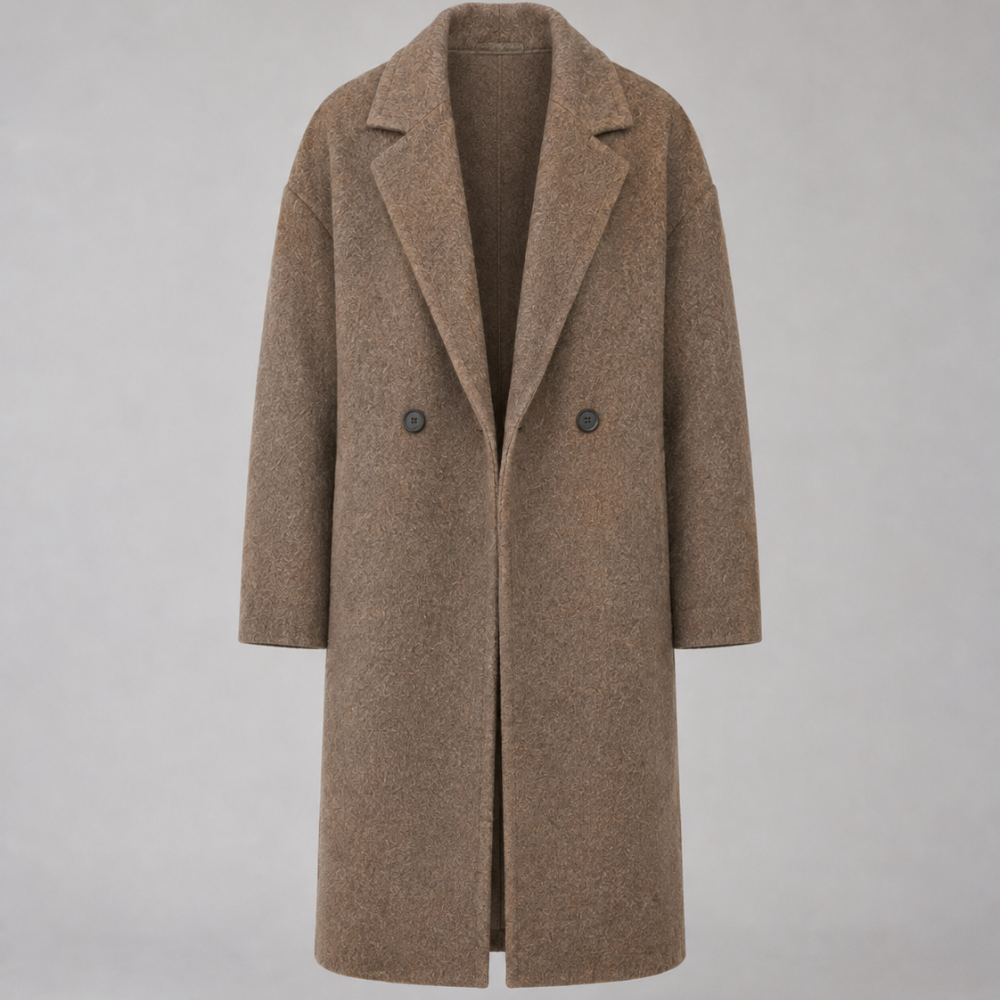 Sophia | Oversized Double-Breasted Long Coat