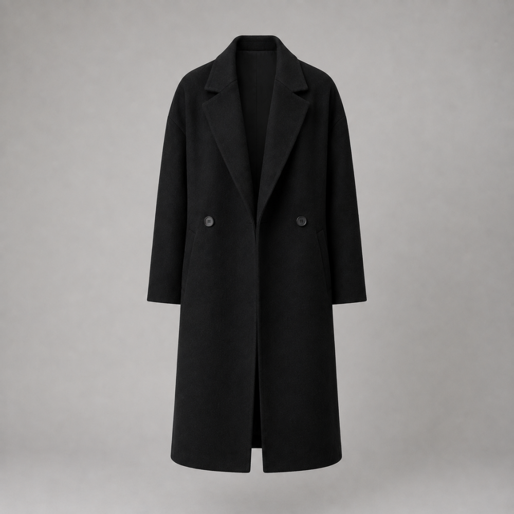 Sophia | Oversized Double-Breasted Long Coat