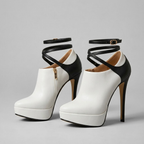 Valentina Contrast Strap Heels