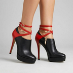 Valentina Contrast Strap Heels