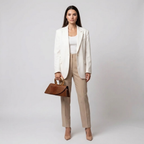 Valentina | Sculpted Handle Croc-Embossed Clutch