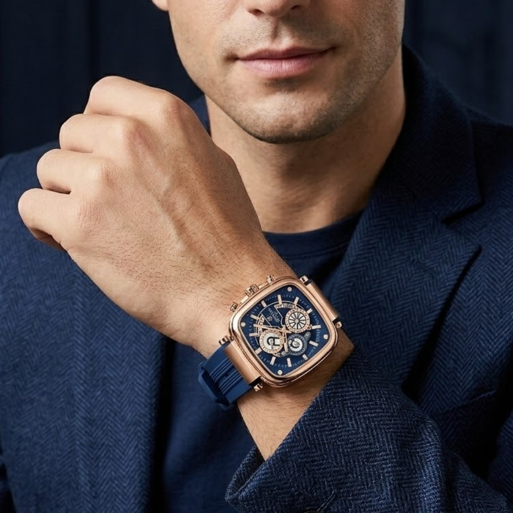 Victor Cushion Case Chronograph Watch