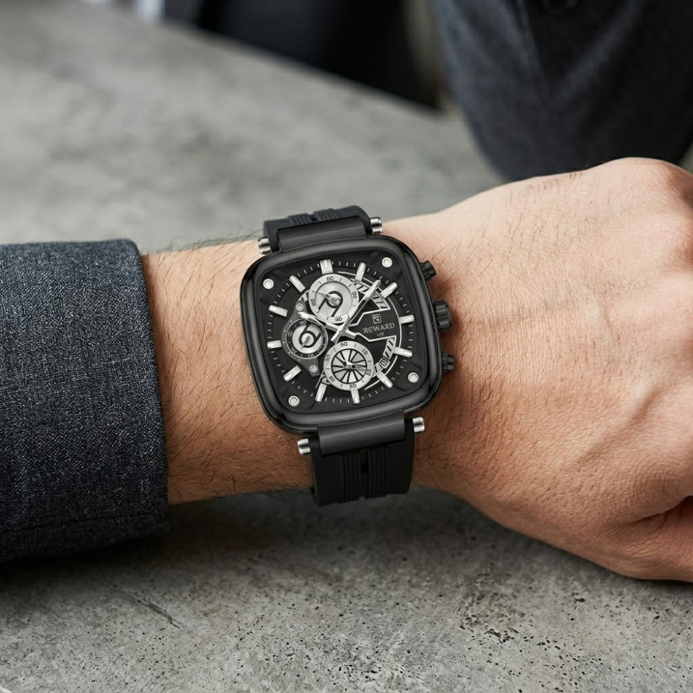 Victor Cushion Case Chronograph Watch