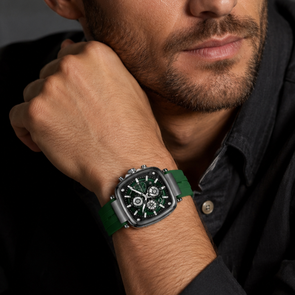 Victor Cushion Case Chronograph Watch