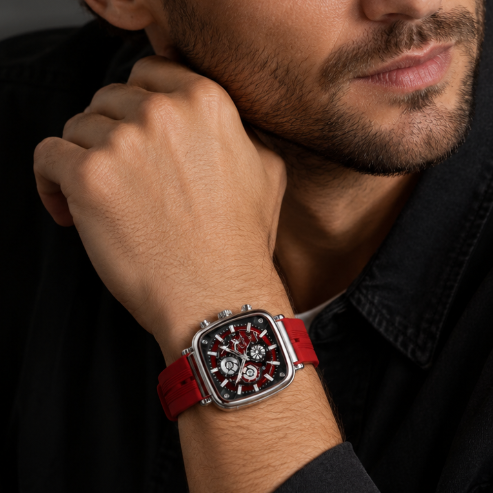 Victor Cushion Case Chronograph Watch
