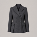 Victoria | Double-Breasted Peplum Blazer