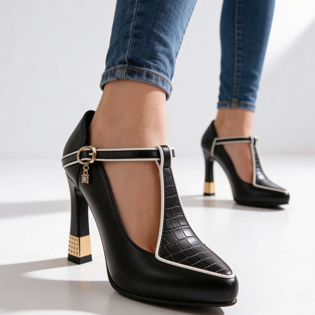Vivienne | Women's Slingback Pumps with Pointed Toe and Sculpted Heel