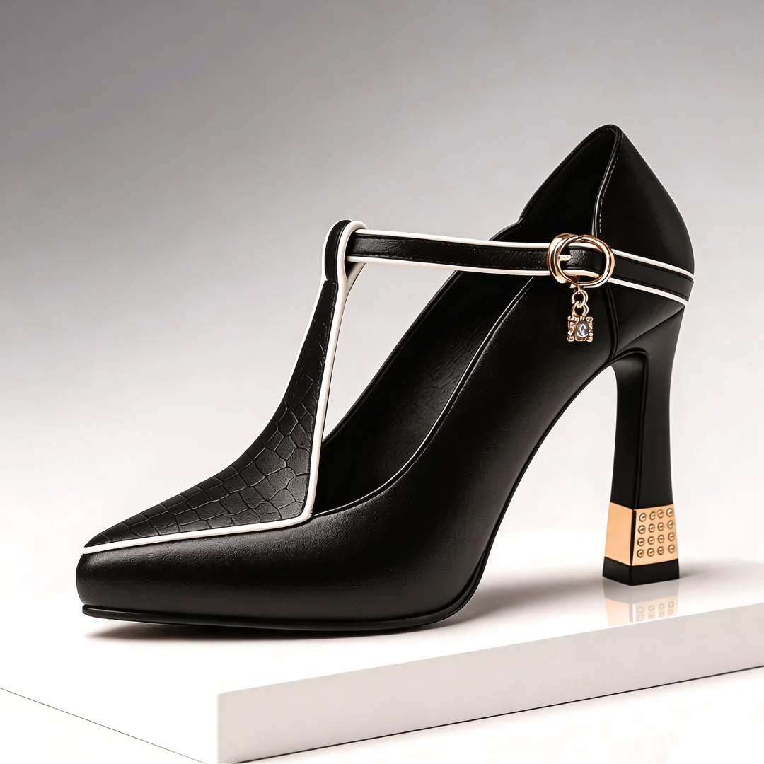 Vivienne | Women's Slingback Pumps with Pointed Toe and Sculpted Heel