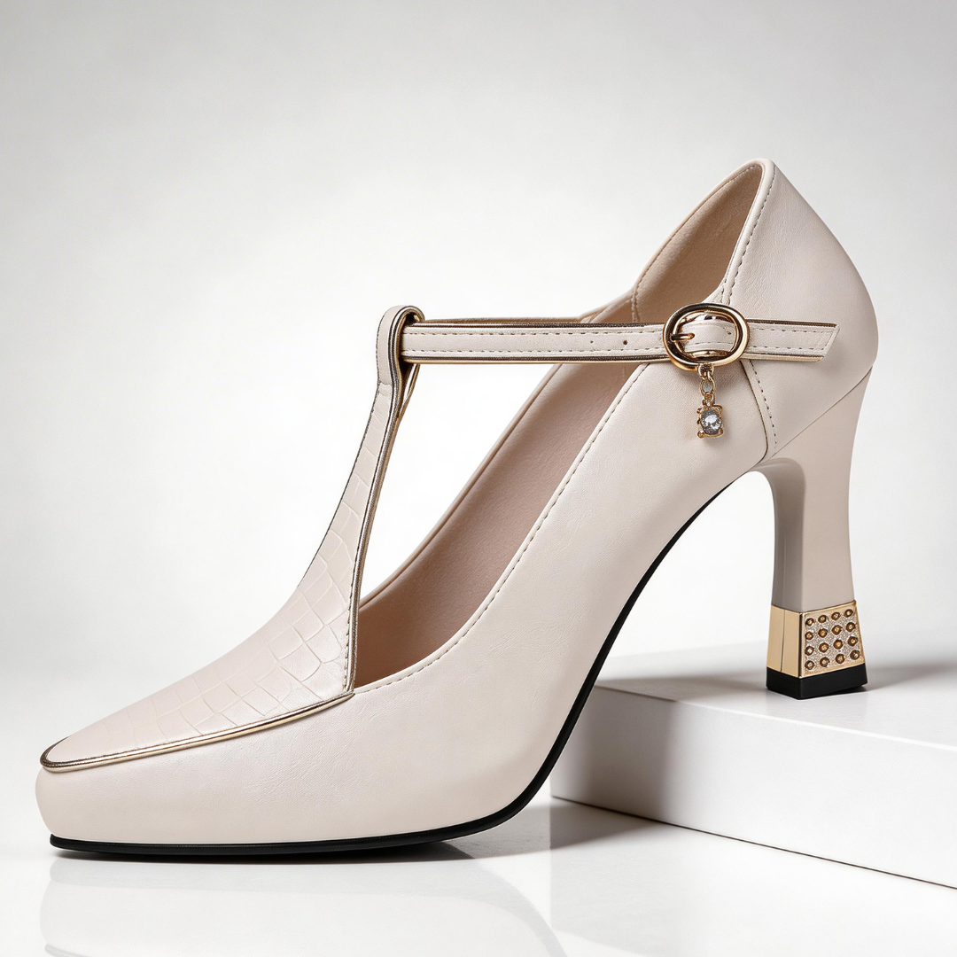 Vivienne | Women's Slingback Pumps with Pointed Toe and Sculpted Heel