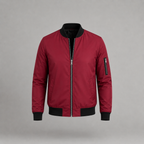 William | Slim-Fit Zip-Up Bomber Jacket