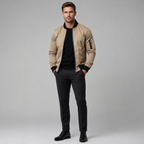 William | Slim-Fit Zip-Up Bomber Jacket