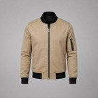 William | Slim-Fit Zip-Up Bomber Jacket